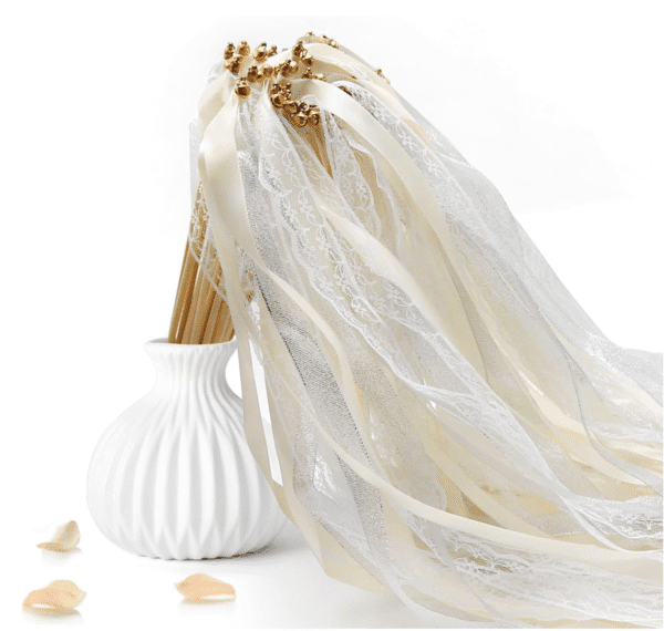 Ribbon Wands with Bells- 40 piece